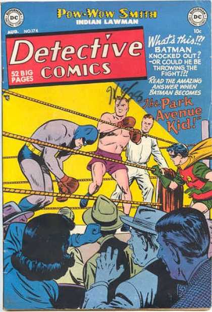 Detective Comics 174 - Boxing - Batman - Ring - Crowd - Dc Comics