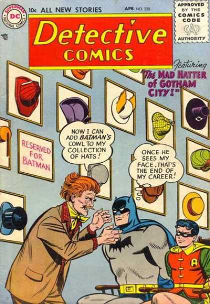 Detective Comics 230 - Batman - Robin - Hats - Detective - Mercury - George Roussos