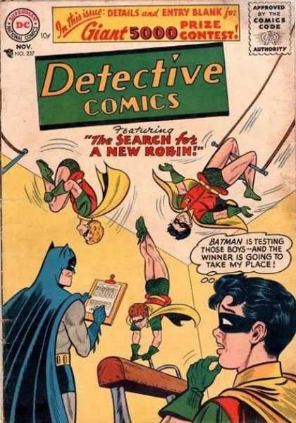 Detective Comics 237 - Dc - Batman - Robin - Gymnastics - Testing - Sheldon Moldoff
