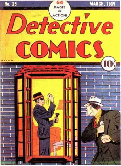 Detective Comics 25 - Window - 64 Pages Of Action - March - Man - Hat
