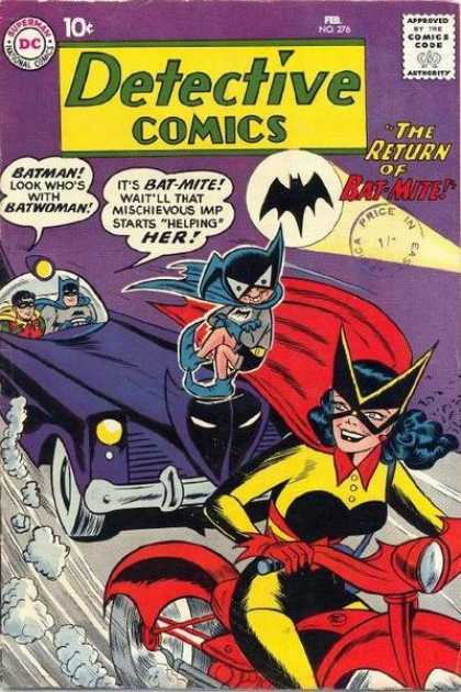 Detective Comics 276 - Batwoman - Batman - Robin - Batmobile - Bat-mite