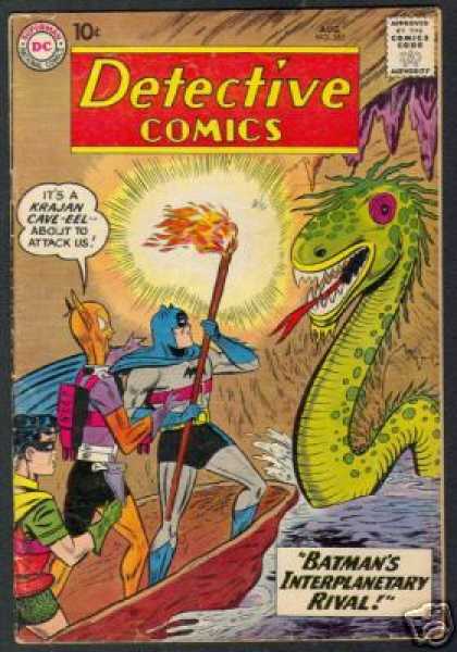 Detective Comics 282 - Batman - Robin - Boat - Green Monster - Dc Comics
