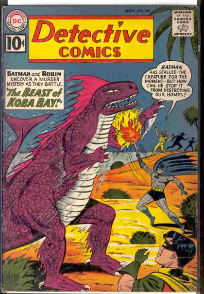 Detective Comics 297 - Batman - Robin - Dinosaur - The Beast Of Koba Bay - Murder Mystery - Sheldon Moldoff
