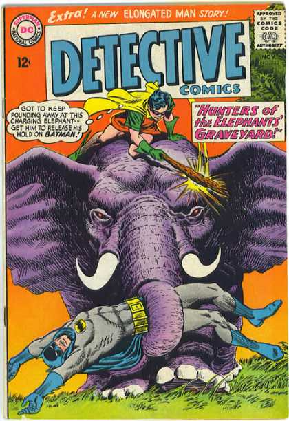 Detective Comics 333 - Elephant - Batman - Hunters - Graveyard - Elongated Man - Carmine Infantino, Murphy Anderson