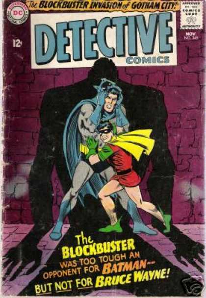 Detective Comics 345 - Batman - Bruce Wayne - Robin - Shadow - The Block Buster Invasion Of Gotham City - Carmine Infantino