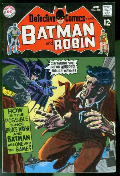 Detective Comics 386 - Batman - Bruce Wayne - Batman And Robin - Murder - Apr No 386