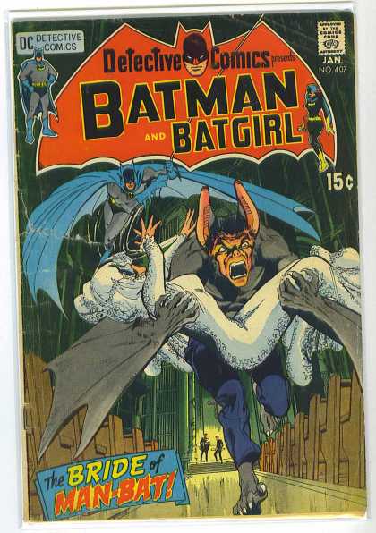 Detective Comics 407 - Man-bat - Bride - Pews - Church - Running - Neal Adams