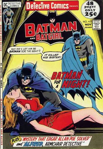 Detective Comics 417 - Batman - Batgirl - Dc Comics - Red Shirt - Edgar Allan Poe - Dick Giordano, Neal Adams