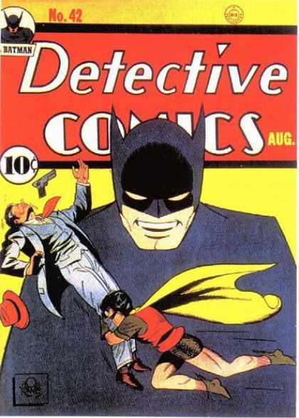Detective Comics 42 - Batman - Robin - Gun - Gangster - Mask - Bob Kane, Jerry Robinson