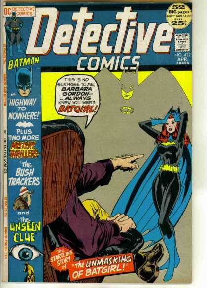 Detective Comics 422 - Batman - Batgirl - Eye - Shadow - Hand - Neal Adams