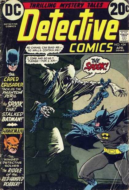 Detective Comics 434 - Batman - Chains - Hawkman - Spook - Death - Michael Kaluta