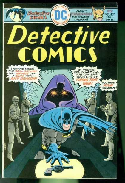 Detective Comics 452 - Batman - Gun - Hawkman - The Winged - Lawman - Ernie Chan