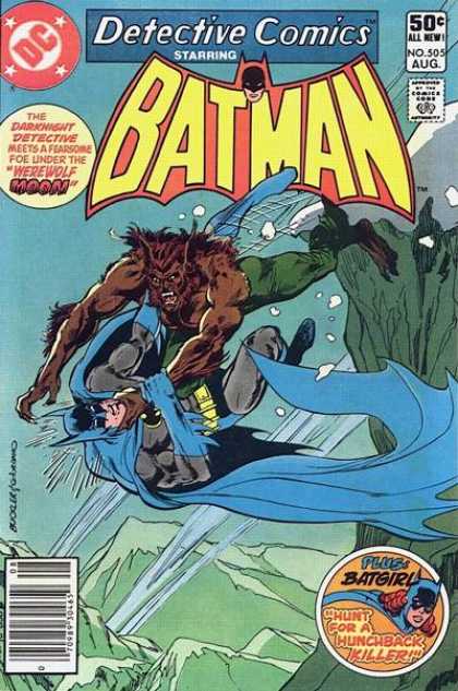 Detective Comics 505 - Werewolf - Underwater - Batman - Batgirl - Cape - Dick Giordano, Richard Buckler