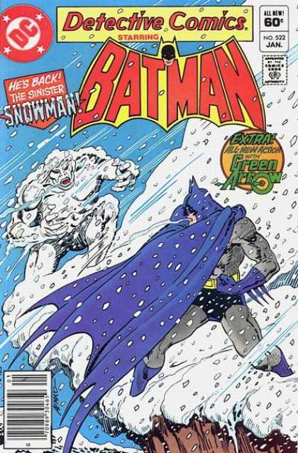 Detective Comics 522 - Snowman - Batman - Snow - Green Arrow - Cliff - Jim Aparo