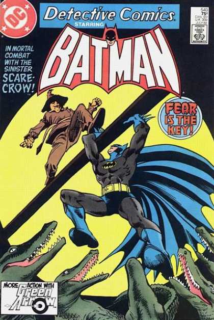Detective Comics 540 - Scarecrow - Alligators - Dick Giordano, Gene Colan