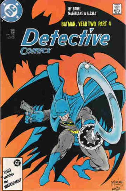 Detective Comics 578 - Batman - Gun - Barr - Approved By The Comics Code - Who Waches The Watchmen - Todd McFarlane