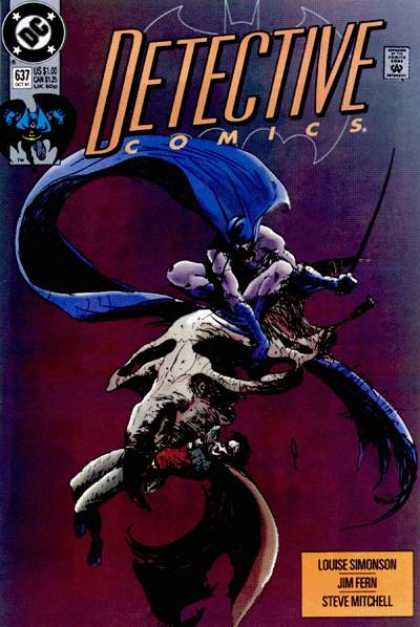 Detective Comics 637 - Batman - Jim Fern - Steve Mitchell - Louise Simonson - Fight