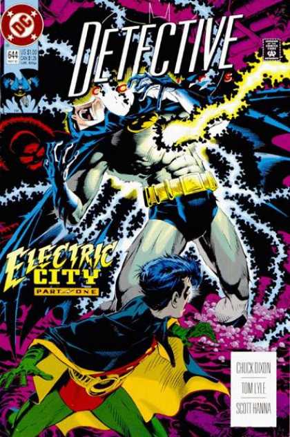 Detective Comics 644 - Batman - Robin - Lightning - Electricity - Michael Golden
