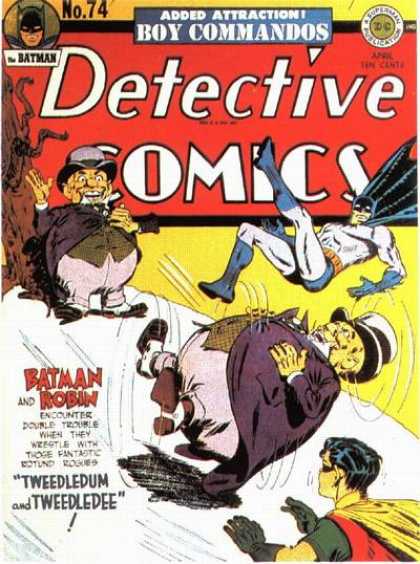 Detective Comics 74 - Batman - Robin - Tweedledum - Tweedledee - Boy Commandos - Jerry Robinson