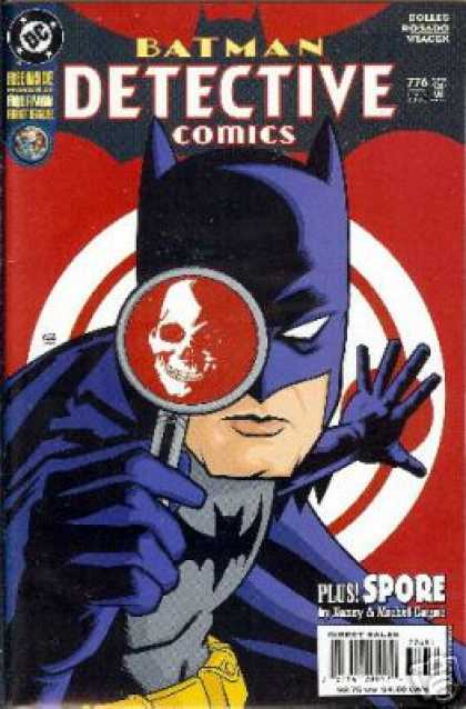 Detective Comics 776 - Batman - Skull - Magnifying Glass - Investigating - Mystery - Alex Maleev
