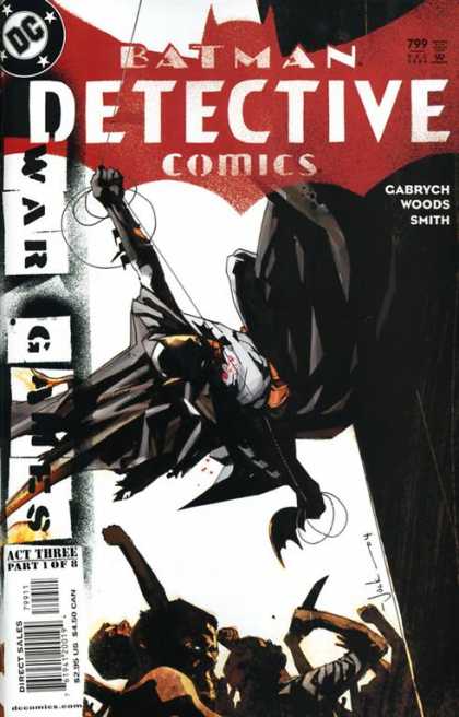 Detective Comics 799 - Batman - War Games - Batarang - Swinging - Mob - Mark Simpson
