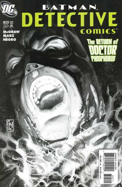 Detective Comics 825 - Doctor Phosphorus - Gray - Mask - Splash - Burn - Simone Bianchi