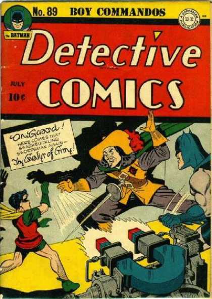 Detective Comics 89 - Boy Commandos - On Guard - The Calvalier Of Crime - Huge Magnet - Musketeer Outfit