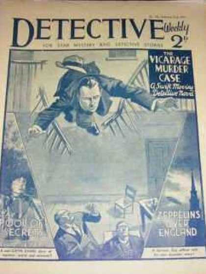 Detective Weekly 105 - Vicarage Murder Case - England - Secret - Falling Down - Court Area