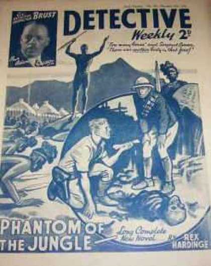 Detective Weekly 195 - Phantom Of The Jungle - Skeleton - Rex Hardinge - Tribe - Village