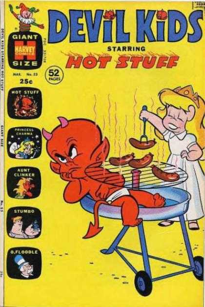 Devil Kids 53 - Hot Stuff - Bbq Grill - Hot Dogs - Stumbo - Princess