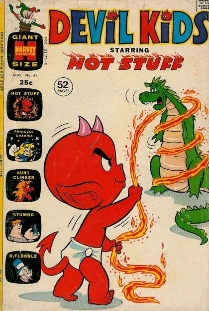 Devil Kids 55 - Hot Stuff - Harvey Comics - Dragon - Devil - Diaper