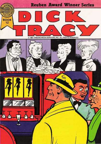 Dick Tracy (Blackthorne) 12 - Reuben Award - Book 12 - Chester Gould - Black And White - Cigarette