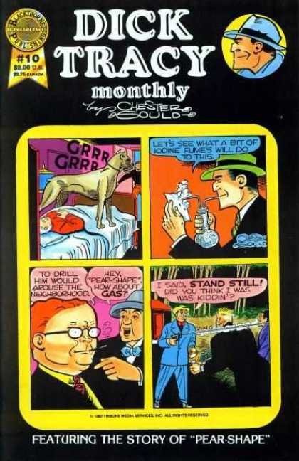 Dick Tracy Monthly 10 - Dog - Man - Detective - Hat - Gun