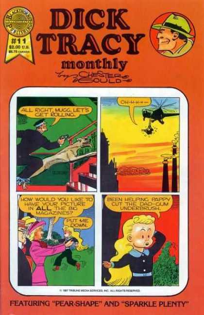 Dick Tracy Monthly 11 - Cap - Elicopter - Gun - Dog