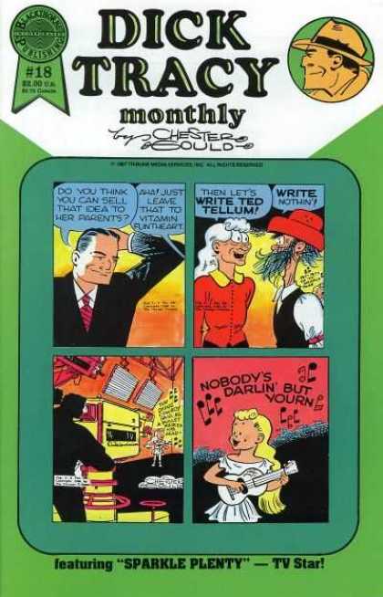Dick Tracy Monthly 18 - Mystery - Guitar - Detective - Singing - Girl