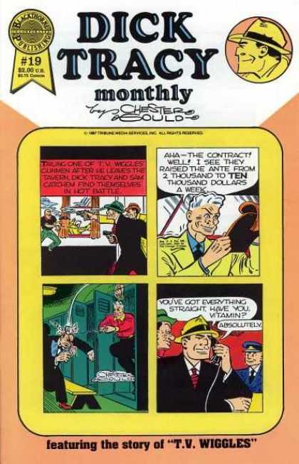 Dick Tracy Monthly 19 - Detective - Classic - Full Of Text - Bright - Detailed Drawing