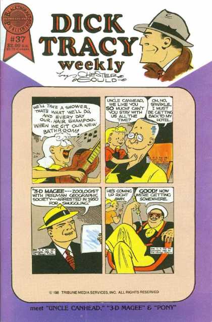 Dick Tracy Weekly 37 - Chester Gould - Uncle Canhead - 3-d Magee - Pony - Sparkle