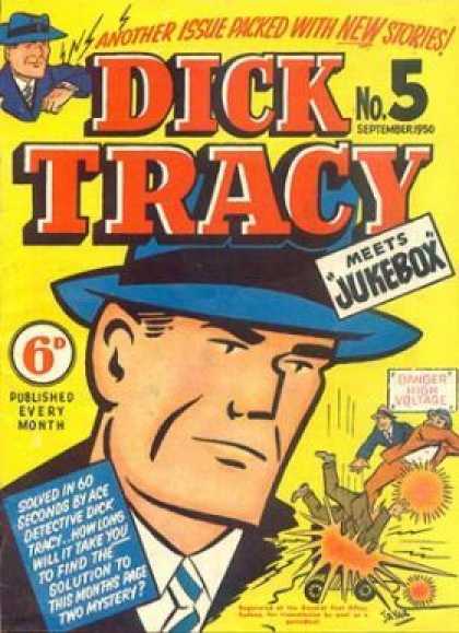 Dick Tracy 5 - Man - Hat - Watch - Detective - Voltage