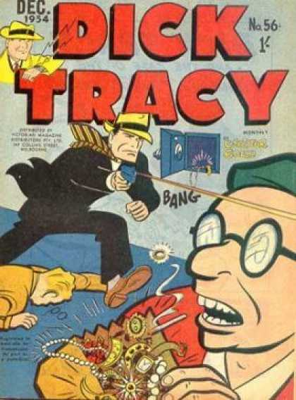 Dick Tracy 56 - Safe - Jewels - Detective - Gun - Robber