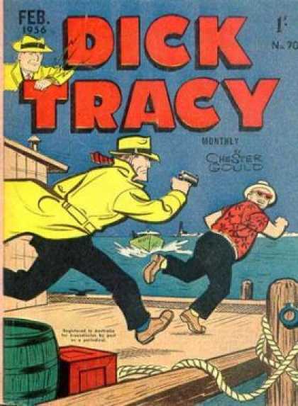 Dick Tracy 70 - On The Chase - Going To The Edge - Jumping Away - Running Off - Escape Route