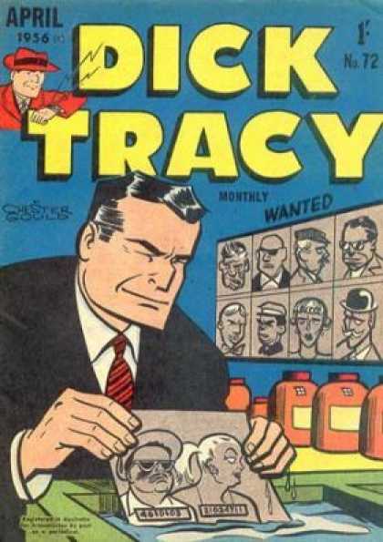 Dick Tracy 72 - Photo - Wanted - Criminals - Adjusting - One Man