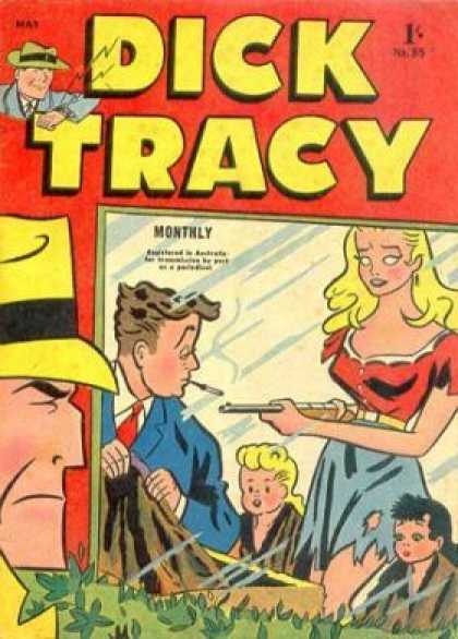 Dick Tracy 85 - Gun - Torn Clothing - Cigarette - Children - Coat