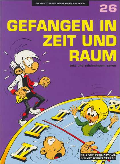 Die Abenteuer der Minimenschen 5 - 26 - Gefangen In Zeit Und Raum - Purple - Clock - Roman Numerals