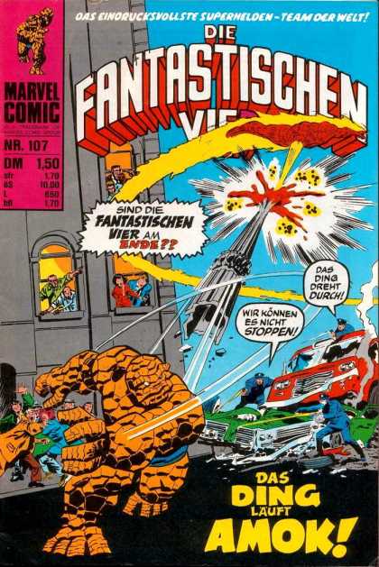 Die Fantastischen Vier 107 - Fantastichen - Marvel Comics - Fantastic Four - Firetruck - Smash