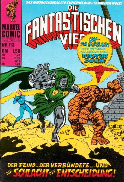 Die Fantastischen Vier 113 - Marvel Comic - Drdoom - Thing - Human Torch - Invisible Woman