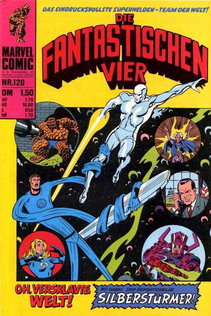 Die Fantastischen Vier 120 - German Marvel Adaptation - Silver Age Comics - Fantastic Four - The Thing - Silver Surfer