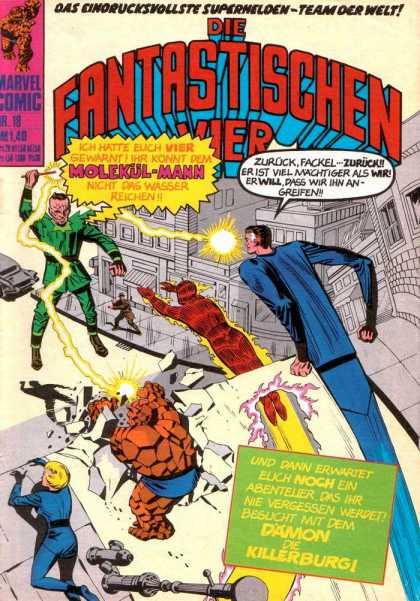 Die Fantastischen Vier 18 - Marvel Comic - Molekul Mann - Damon - Killerburg - Team Der Welt