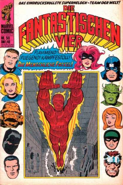 Die Fantastischen Vier 50 - Marvel Comic - The Thing - Human-torch - Invisible Woman - Mister Fantastic