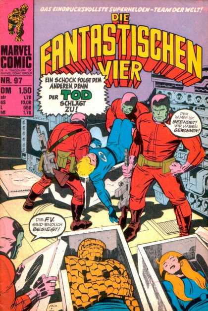 Die Fantastischen Vier 97 - Marvel - Blonde - Foreign Language - Fantastic Four - Speech Bubbles
