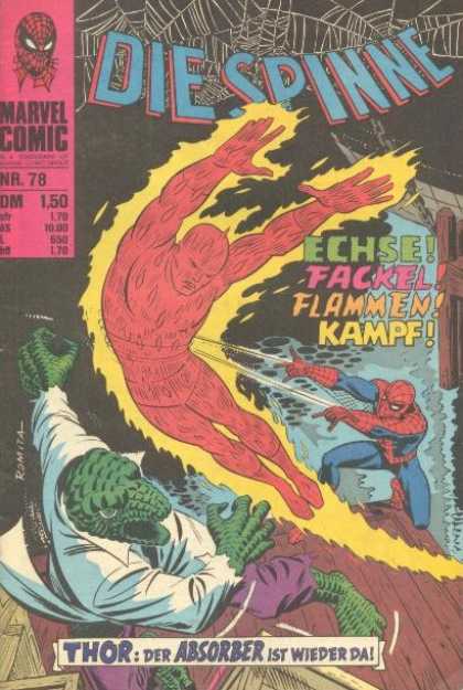 Die Spinne 101 - Marvel - Number 78 - Flames - Web - Lizard
